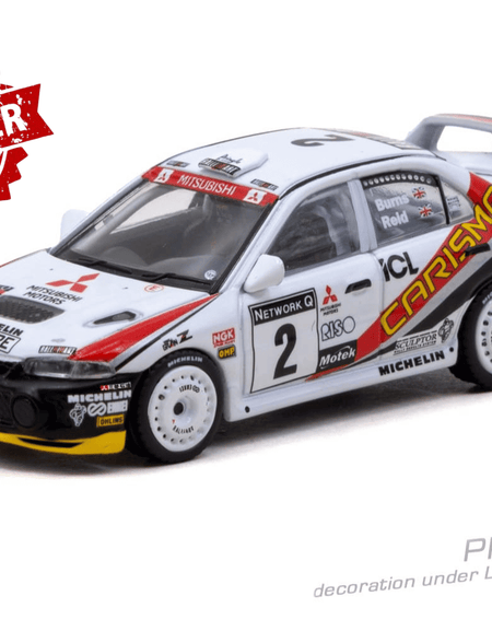 (Pre-order) Tarmac Works 1/64 Mitsubishi Carisma GT Evolution IV RAC Rally 1997