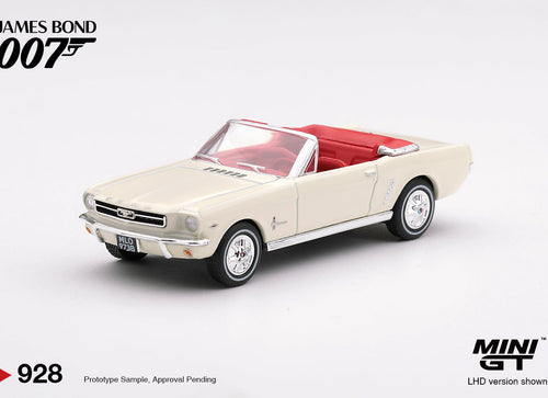 Load image into Gallery viewer, (Pre-order) Mini GT #928 007 Ford Mustang convertible 1964  “Goldfinger” Car
