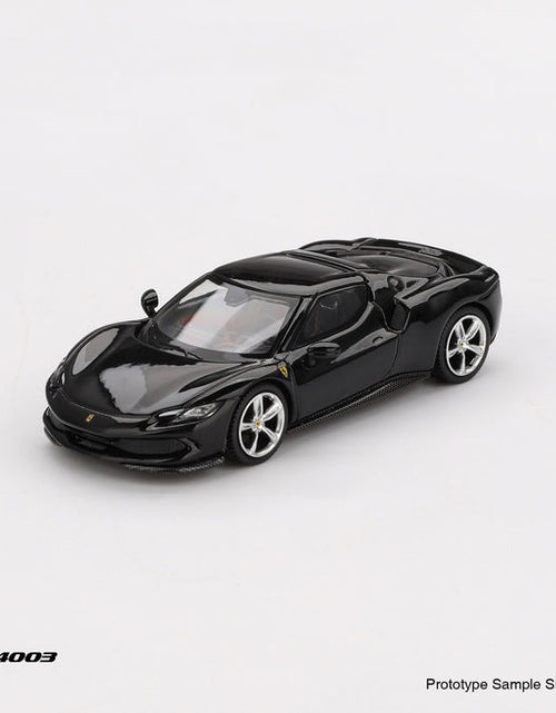 Load image into Gallery viewer, BBR 1/64 Ferrari 296 GTB Nero Daytona Diecast Model Car
