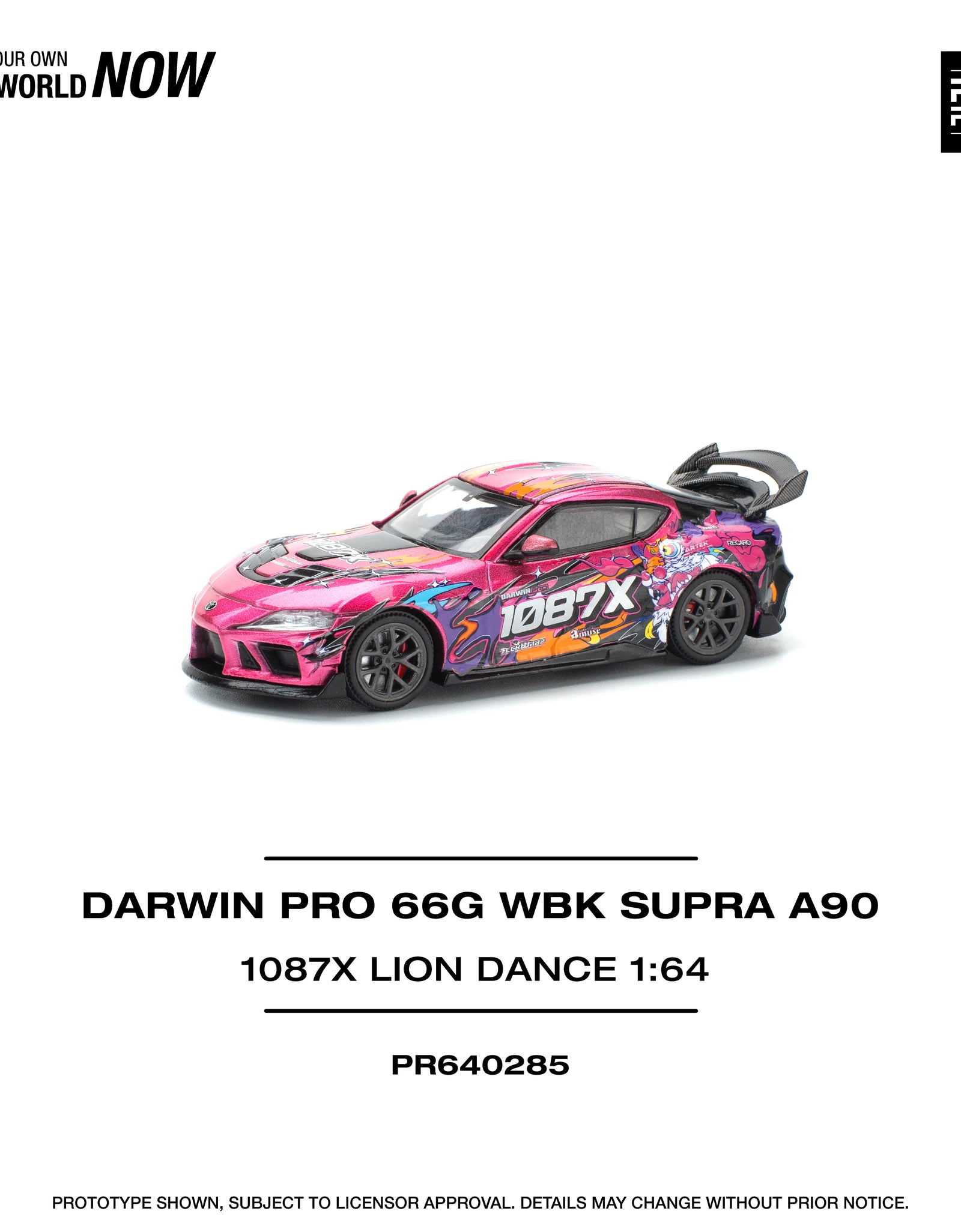 POPRACE 1/64 DARWIN PRO 66G WBK SUPRA (A90) - 1087X LION DANCE