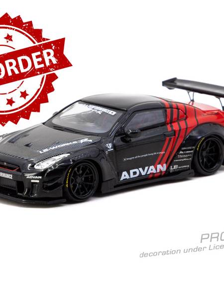 (Pre-order) Tarmac Works 1/64 LB Works Nissan GT-R Type 2 Advan Diecast Model