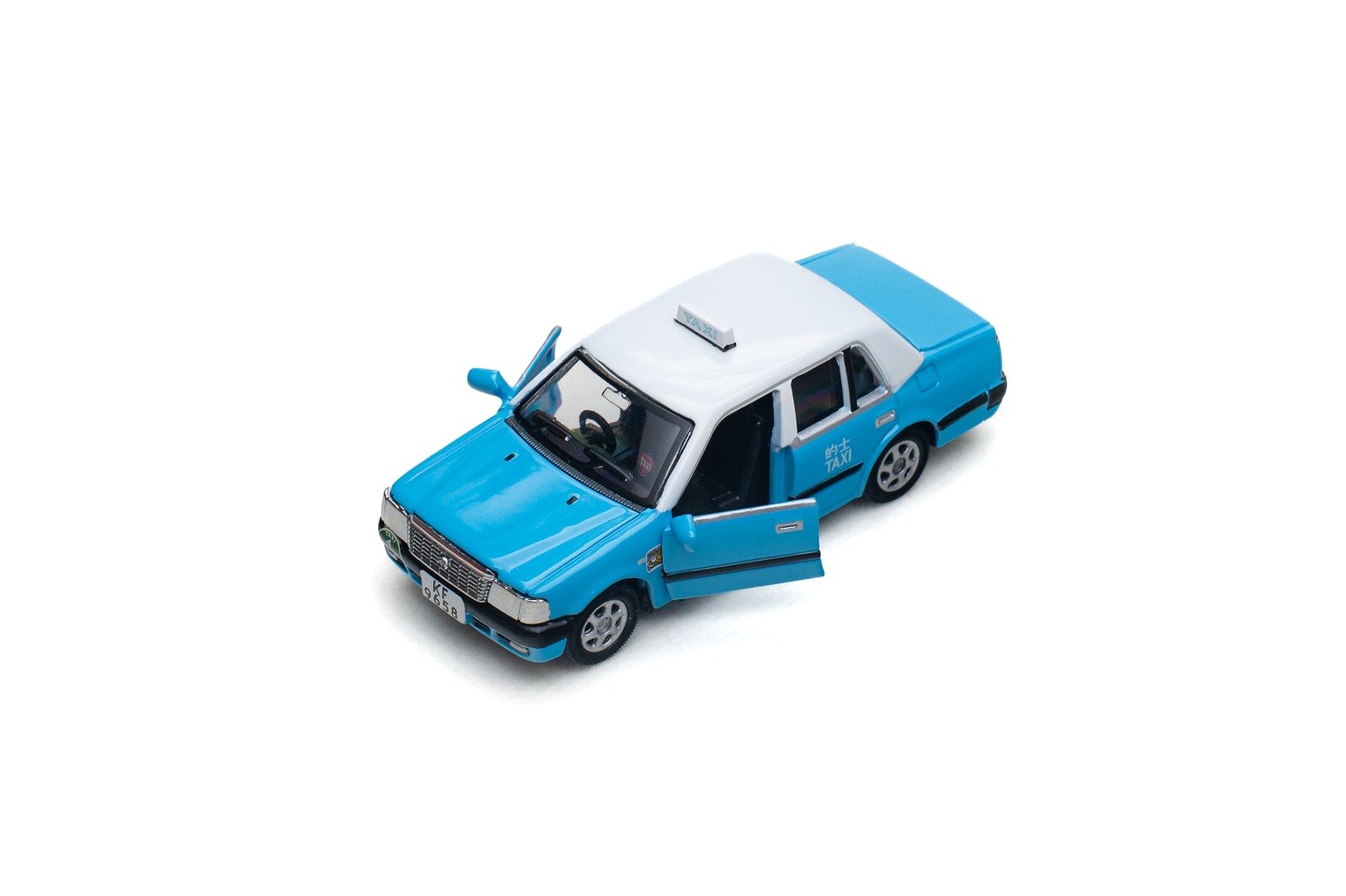 Tiny City PTV09 Die-cast Model Car 1/64 Toyota Crown Comfort Blue Taxi KF9658
