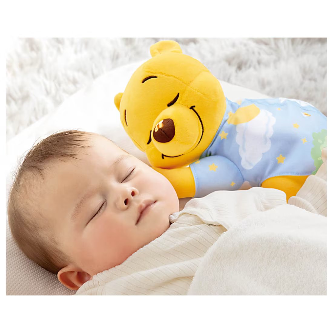 Takara Tomy Disney Baby Gussuri Sleeping w/ Melody Music Winnie the Pooh Plush