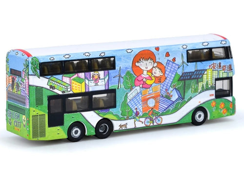 Load image into Gallery viewer, Tiny City Die-cast Model Car - KMB VOLVO B8L WRIGHT Go Green, Anderson (213X)
