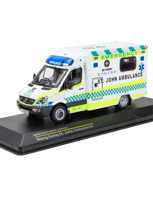 Load image into Gallery viewer, Tiny City Hobby 1/43 Mercedes-Benz Sprinter St. John Ambulance (SJ70) Model Car
