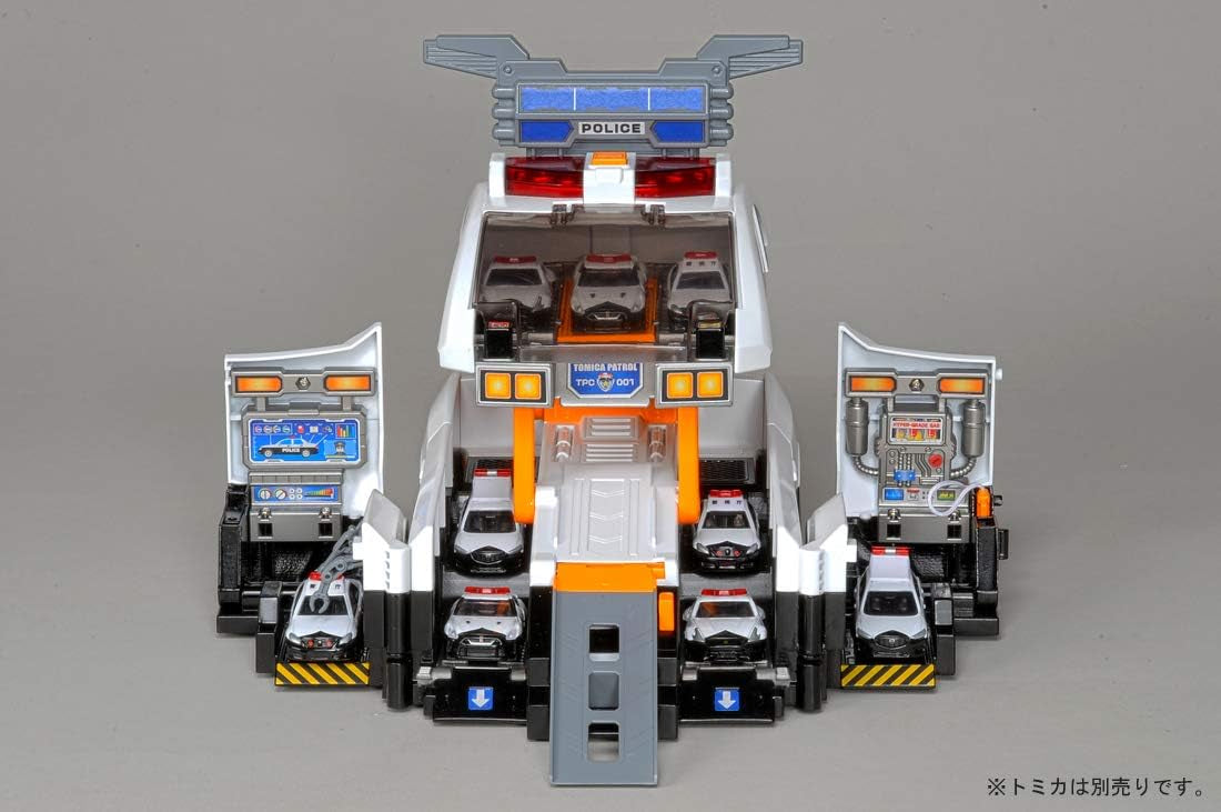 Takara Tomy Tomica World Transform Dispatch! Scramble Big Patrol police car