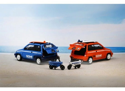 Load image into Gallery viewer, INNO64 1/64 Honda City Turbo II ICE FIRE ORANGE Diecast Scale Model Car
