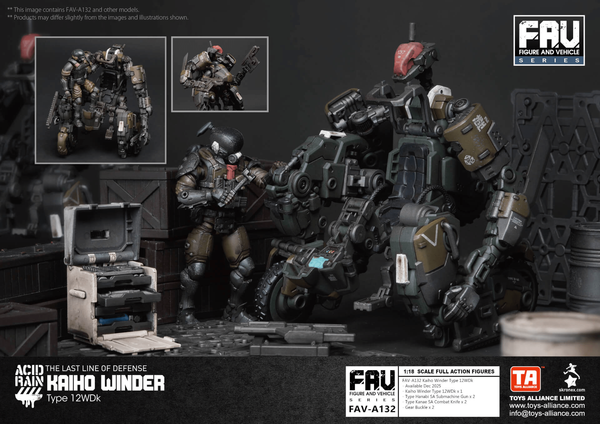 Acid Rain x ToyAllianceF AV-A132 Kaiho Winder Type12WDk ActionFigure
