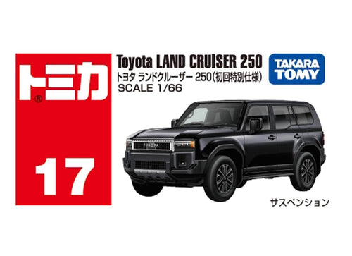 Load image into Gallery viewer, Takara Tomy Tomica 1:66 No.17 Toyota Land Cruiser 250 (1st) Diecast Model Car
