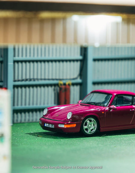Tarmac Works 1/64 Porsche 911 964 RS  Ruby Star Diecast Model Car