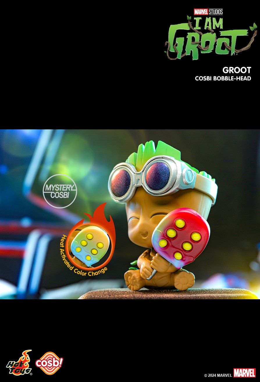 Hot Toys Disney I Am Groot Cosbi Bobble-Head Collection 2 Full Set
