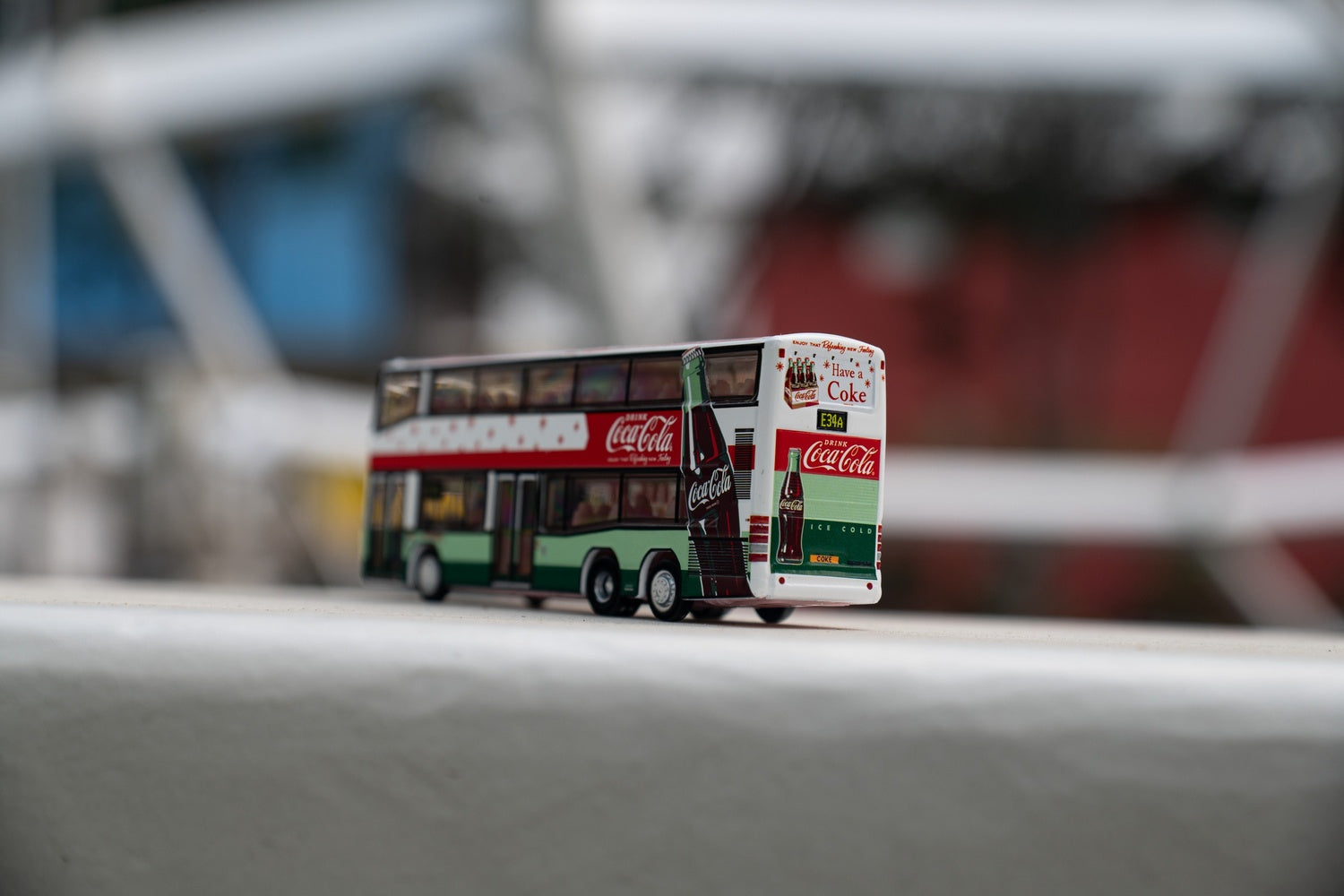 Tiny City Die-cast Model Car 1/110 Centroliner Bus Coca-Cola