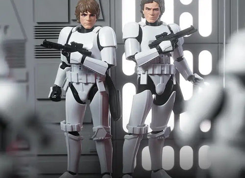 Load image into Gallery viewer, Blokees Star Wars Luke Skywalker Stormtrooper Disguise Version Model Kit Figure
