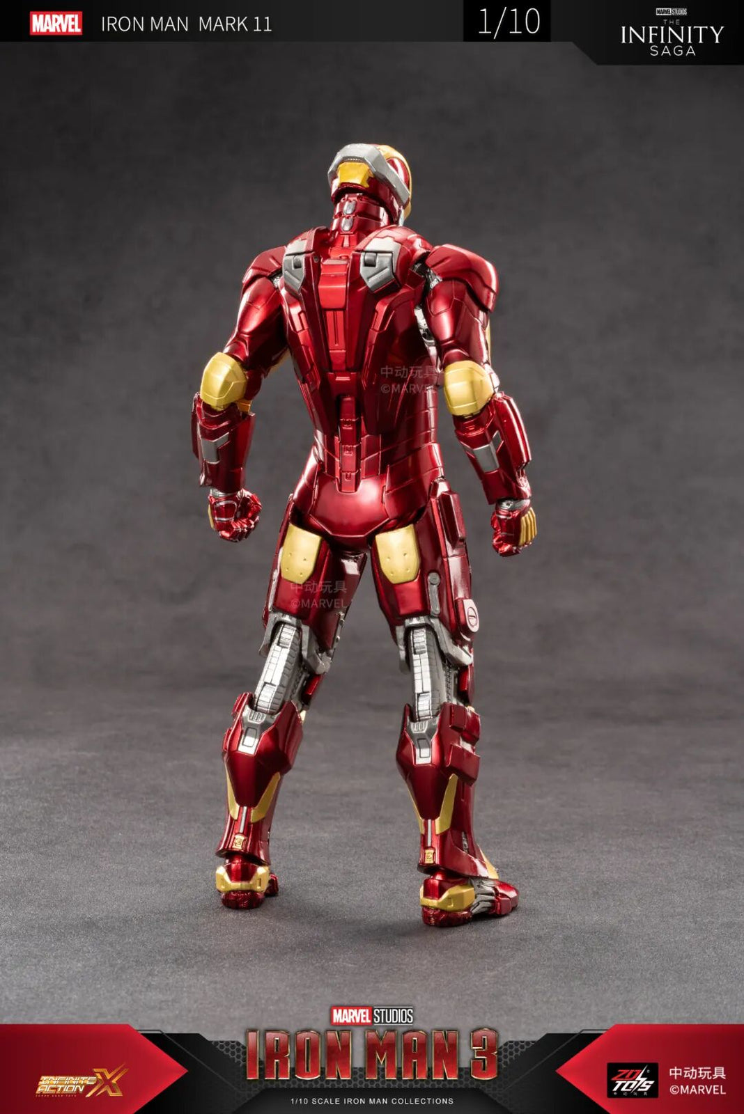 ZD Toys Marvel Avengers 1/10 Iron Man MK11 Action Figure Set