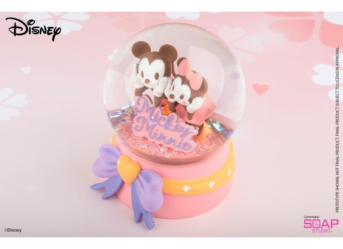 Load image into Gallery viewer, Soap Studio Figure: Disney Cherry Blossom - Mickey Minnie Snow Globe
