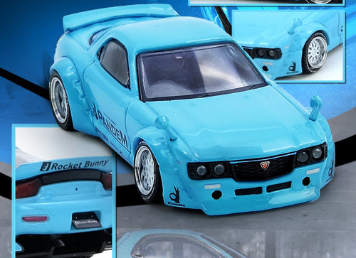 Load image into Gallery viewer, INNO64 1/64 PANDEM ROCKET BUNNY RX7 (FD3S) Blue Diecast Model Car
