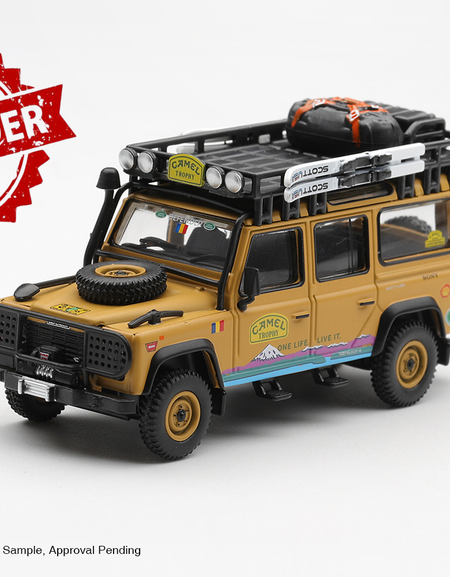 (Pre-order) Mini GT #1310 Land Rover Defender 110 1998 Camel Trophy CT36 Romania