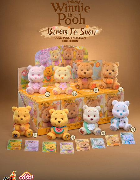 Hot Toys Winnie the Pooh  Bloom to Snow Cosbi Plush Keychain Collection Full Set