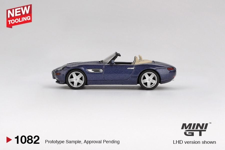 Mini GT 1/64 #1082 BMW Z8 Alpina  Alpine Blue LHD Diecast Model Car