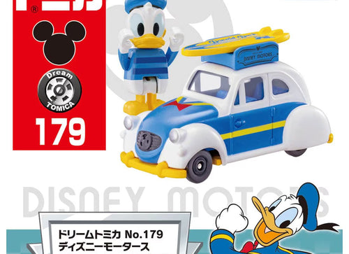 Load image into Gallery viewer, Takara Tomy Dream Tomica No.179 Disney Motors Runtotto Donald Duck
