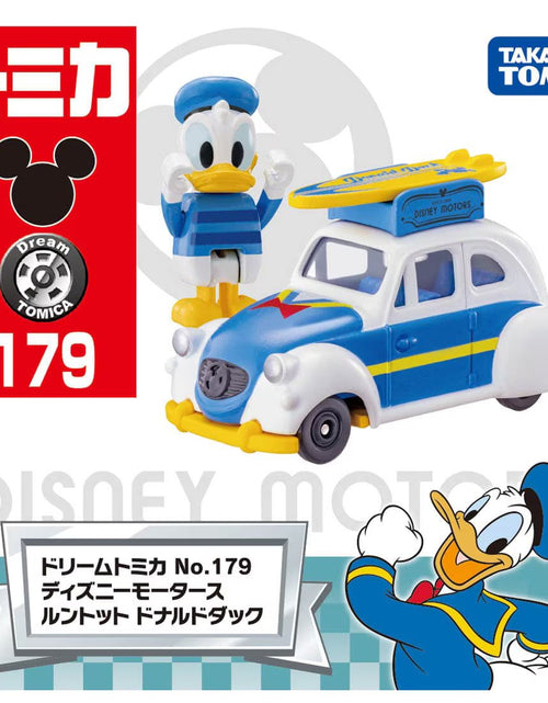 Load image into Gallery viewer, Takara Tomy Dream Tomica No.179 Disney Motors Runtotto Donald Duck
