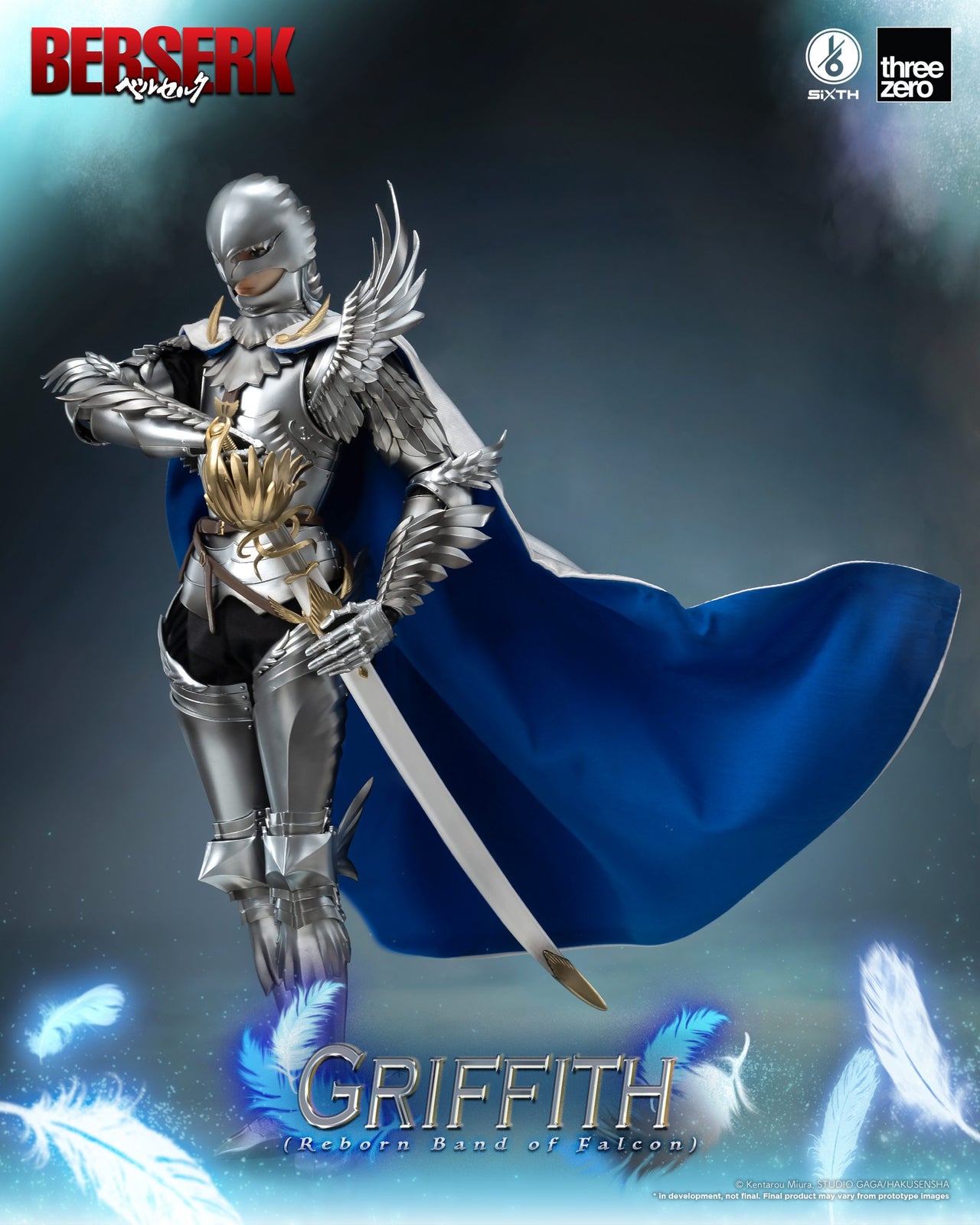 ThreeZero 1:6 BERSERK Griffith (Reborn Band of Falcon) Action Figure