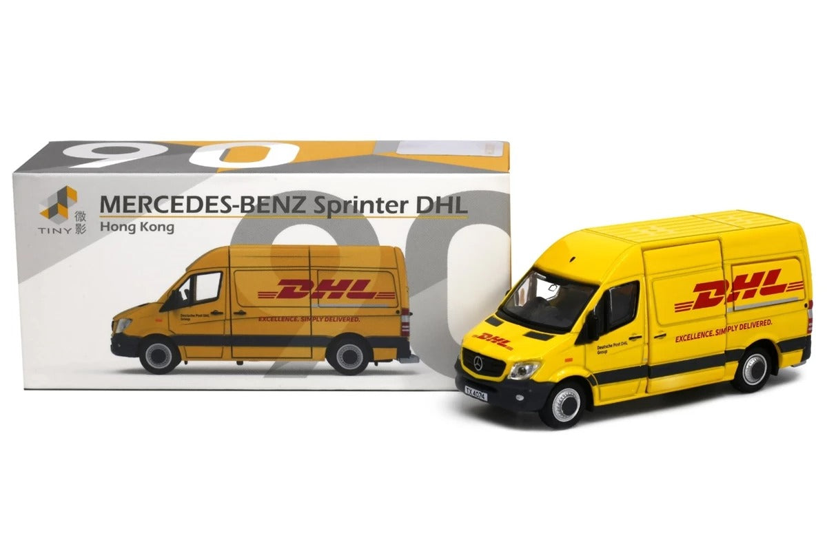 Tiny City 90 Die-cast 1/76 Model Car - MERCEDES-BENZ Sprinter FL DHL Model Car