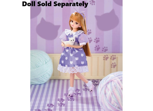 Load image into Gallery viewer, Takara Tomy Licca Chan Dress - LW-16 Clothes Licca LW-16 I Love Cats!
