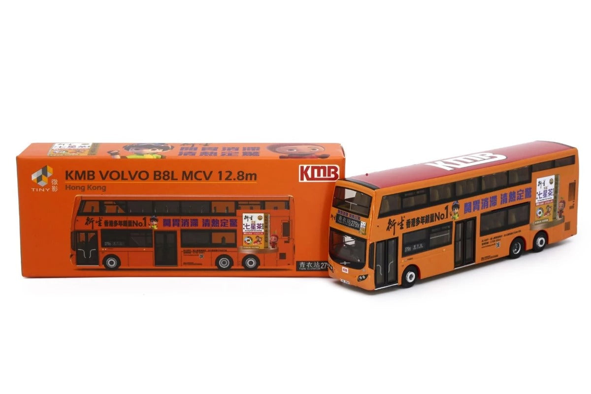 Tiny City Die-cast Model Car - KMB VOLVO B8L MCV 12.8m x Hin Sang (279X)