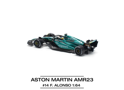 Load image into Gallery viewer, (Pre-order) POPRACE 1/64 ASTON MARTIN AMR23 F1 #14 F. ALONSO Model Car
