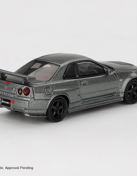 MINI GT #1160 Nissan Skyline GT-R Dark Metal Gray NISMO BNR34 CRS