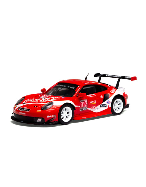 Load image into Gallery viewer, SPARKY 1/64 PORSCHE 911 RSR 2019 COCA-COLA #911 #912 PETIT LEMANS CAR SET

