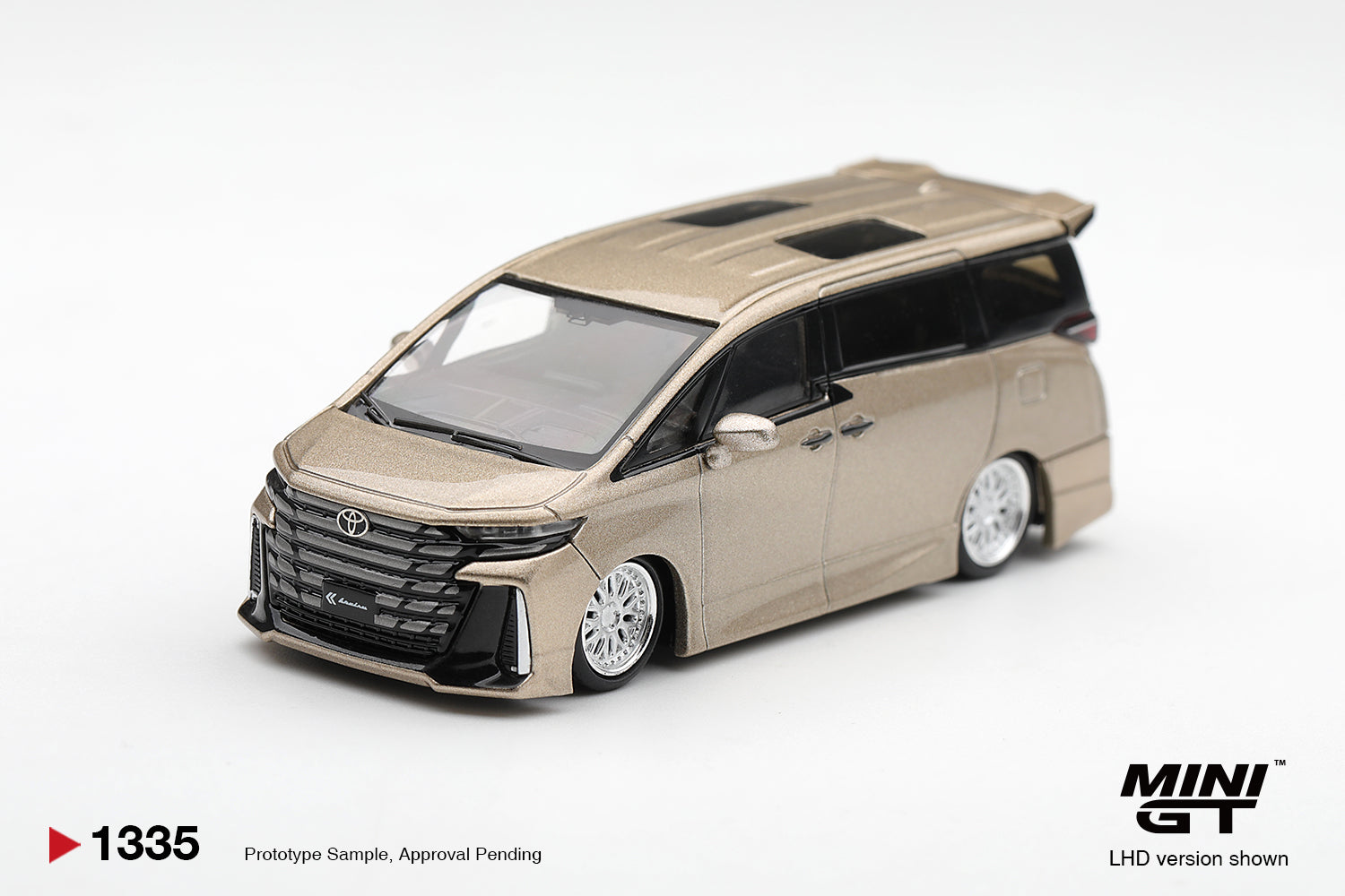 (Pre-order) Mini GT 1/64 #1335 Toyota Vellfire 40 KUHL Gold Metallic LHD Diecast