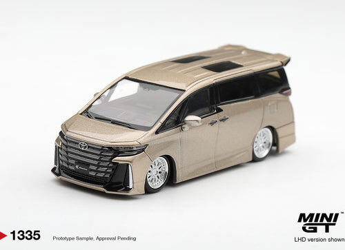 Load image into Gallery viewer, (Pre-order) Mini GT 1/64 #1335 Toyota Vellfire 40 KUHL Gold Metallic LHD Diecast

