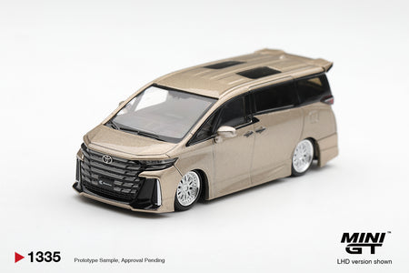 (Pre-order) Mini GT 1/64 #1335 Toyota Vellfire 40 KUHL Gold Metallic RHD Diecast