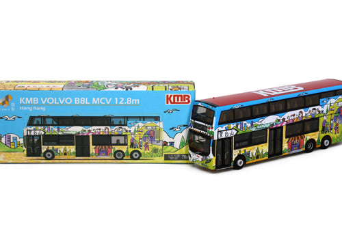 Load image into Gallery viewer, Tiny City Die-cast Model Car - KMB VOLVO B8L MCV 12.8m (78B) Queen's Bus
