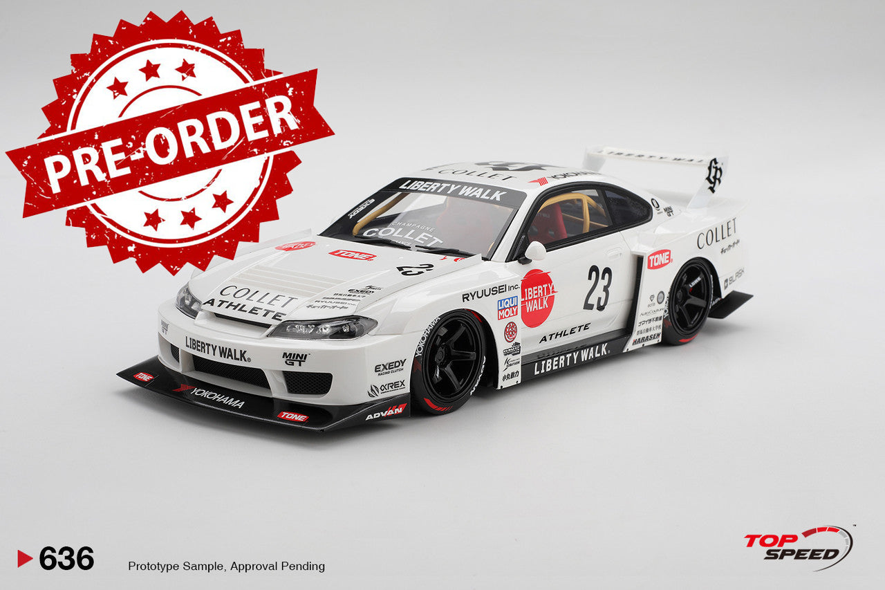 (Pre-order) Top Speed 1/18 Nissan SILVIA(S15) LB-Super Silhouette ATHLETE TS0636