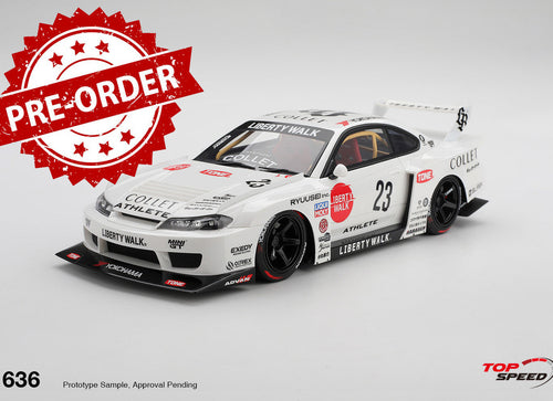 Load image into Gallery viewer, (Pre-order) Top Speed 1/18 Nissan SILVIA(S15) LB-Super Silhouette ATHLETE TS0636
