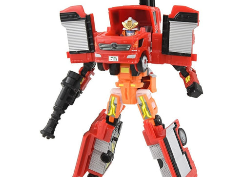 Load image into Gallery viewer, Takara Tomy Tomica Jobraver TJBDX Unite Fire Braver Fire Engine &amp; Boat Set
