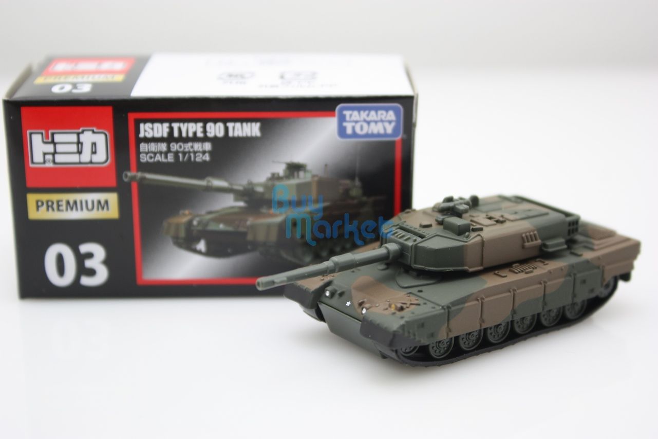 Takara Tomy Tomica Premium 03 JSDF Type 90 Tank Scale 1/124  Diecast Toy Car