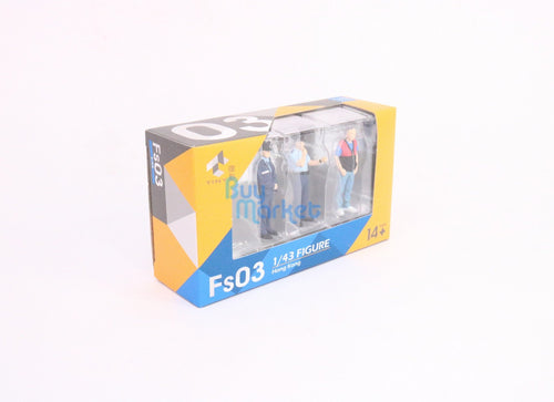 Load image into Gallery viewer, TINY City HK Scale 1/43 Figure Set 03 Policemen &amp; Driver Mini Model Figure
