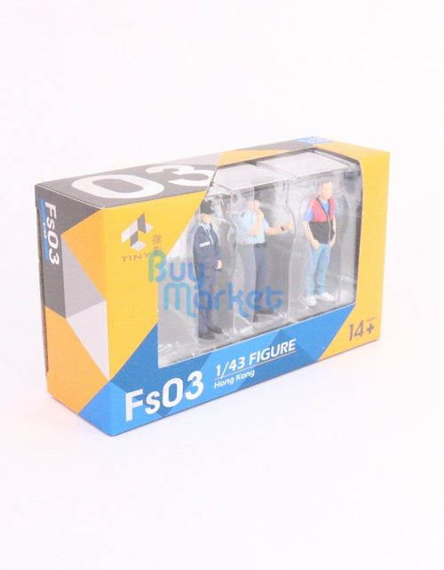 Load image into Gallery viewer, TINY City HK Scale 1/43 Figure Set 03 Policemen &amp; Driver Mini Model Figure
