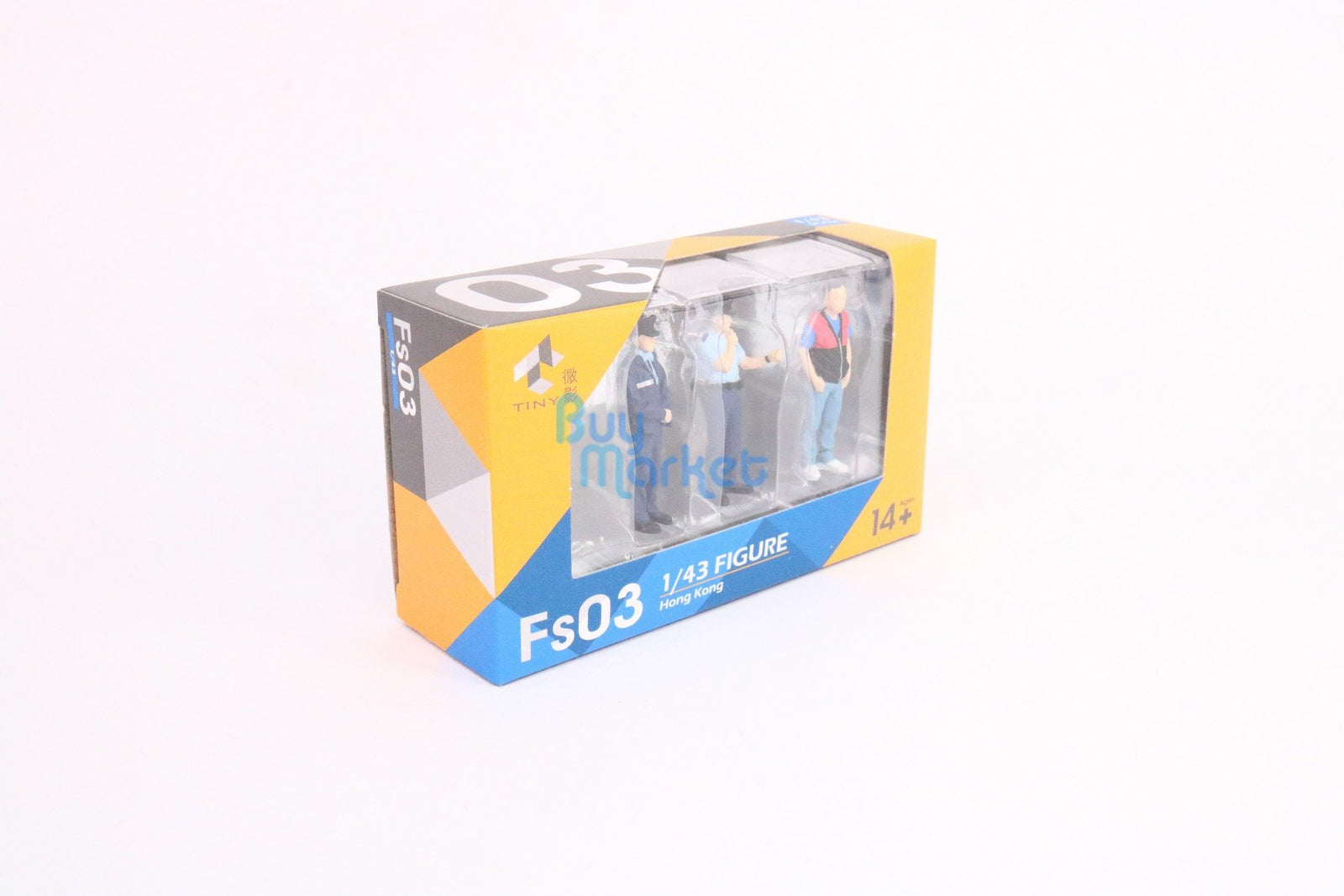 TINY City HK Scale 1/43 Figure Set 03 Policemen & Driver Mini Model Figure