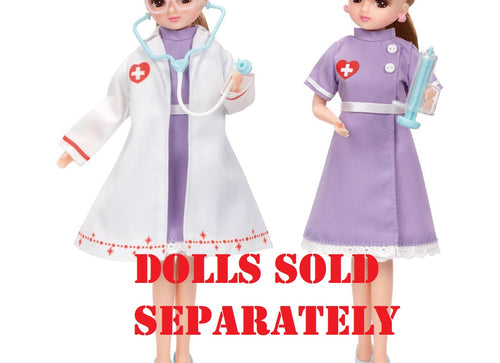 Load image into Gallery viewer, Takara Tomy Licca Chan Doll Dress Set - LW-14 Doctor &amp; Nurse Dress Set
