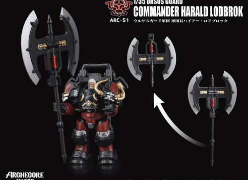 Load image into Gallery viewer, Toys Alliances ARCHECORE ARC-51 URSUS GUARD Commander Harald Lodbrok Figure
