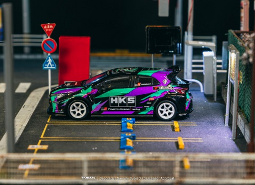 Load image into Gallery viewer, Tarmac Works HKS Toyota GR Corolla Diecast Model Car
