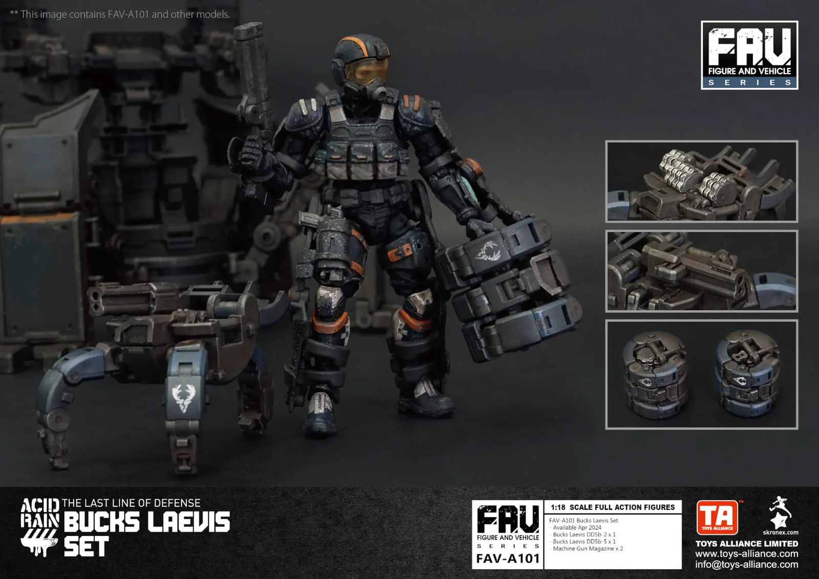 TOYS ALLIANCE x Acid Rain FAV-A101 Bucks Laevis Set Action Figure