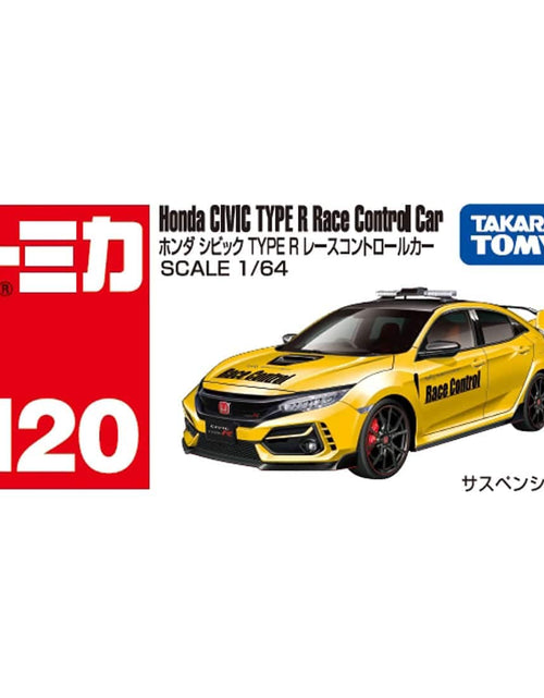 Load image into Gallery viewer, Takara Tomy Tomica Diecast Model #120 1/64 Honda Civic Type R Race Control Car

