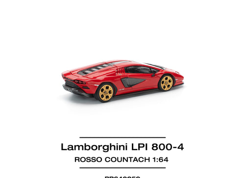 Load image into Gallery viewer, POPRACE 1/64 LAMBORGHINI COUNTACH LPI-800 - ROSSO PR640259
