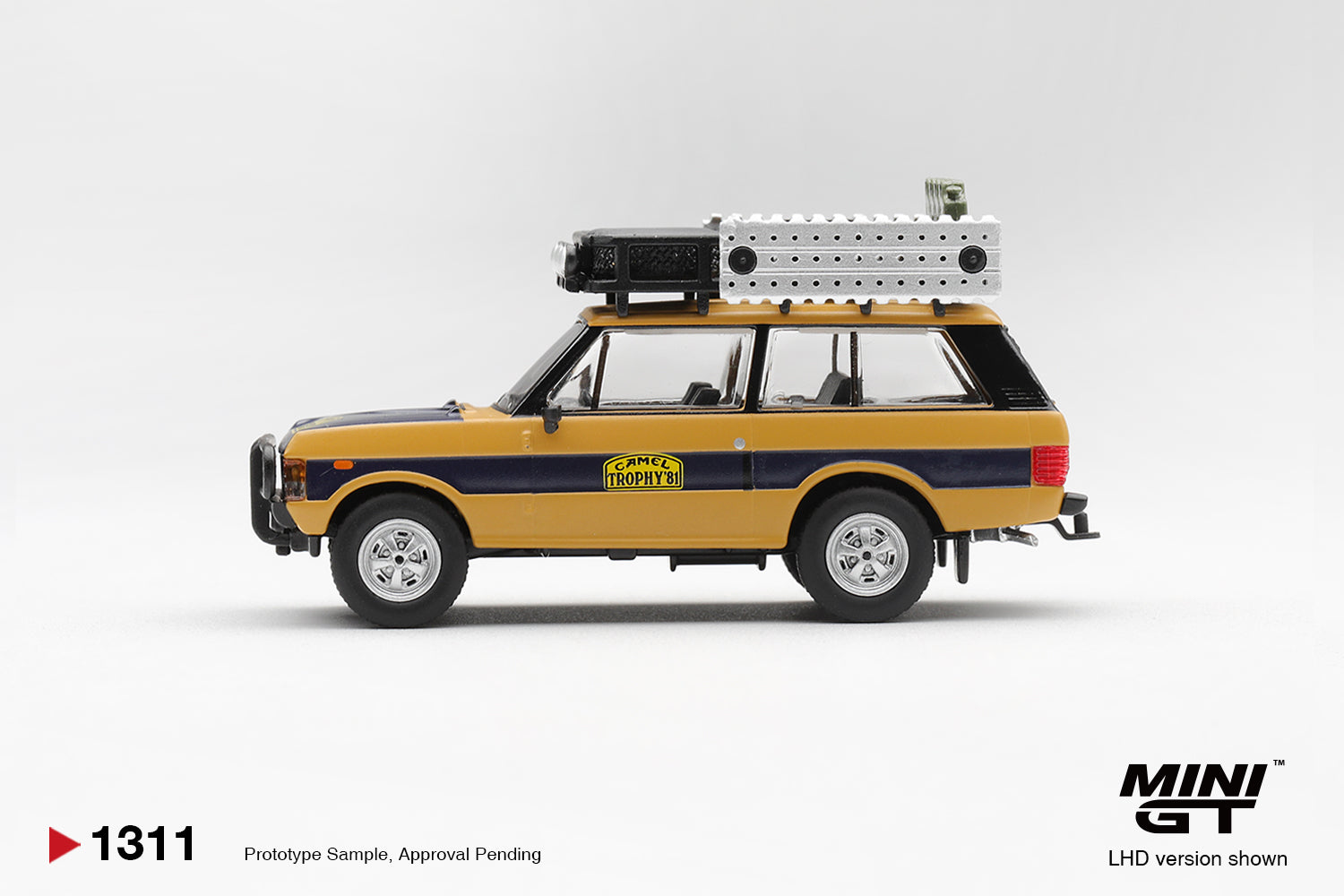 (Pre-order) Mini GT #1311 Range Rover 1981 Camel Trophy N.Sudmann & F.Hofmann